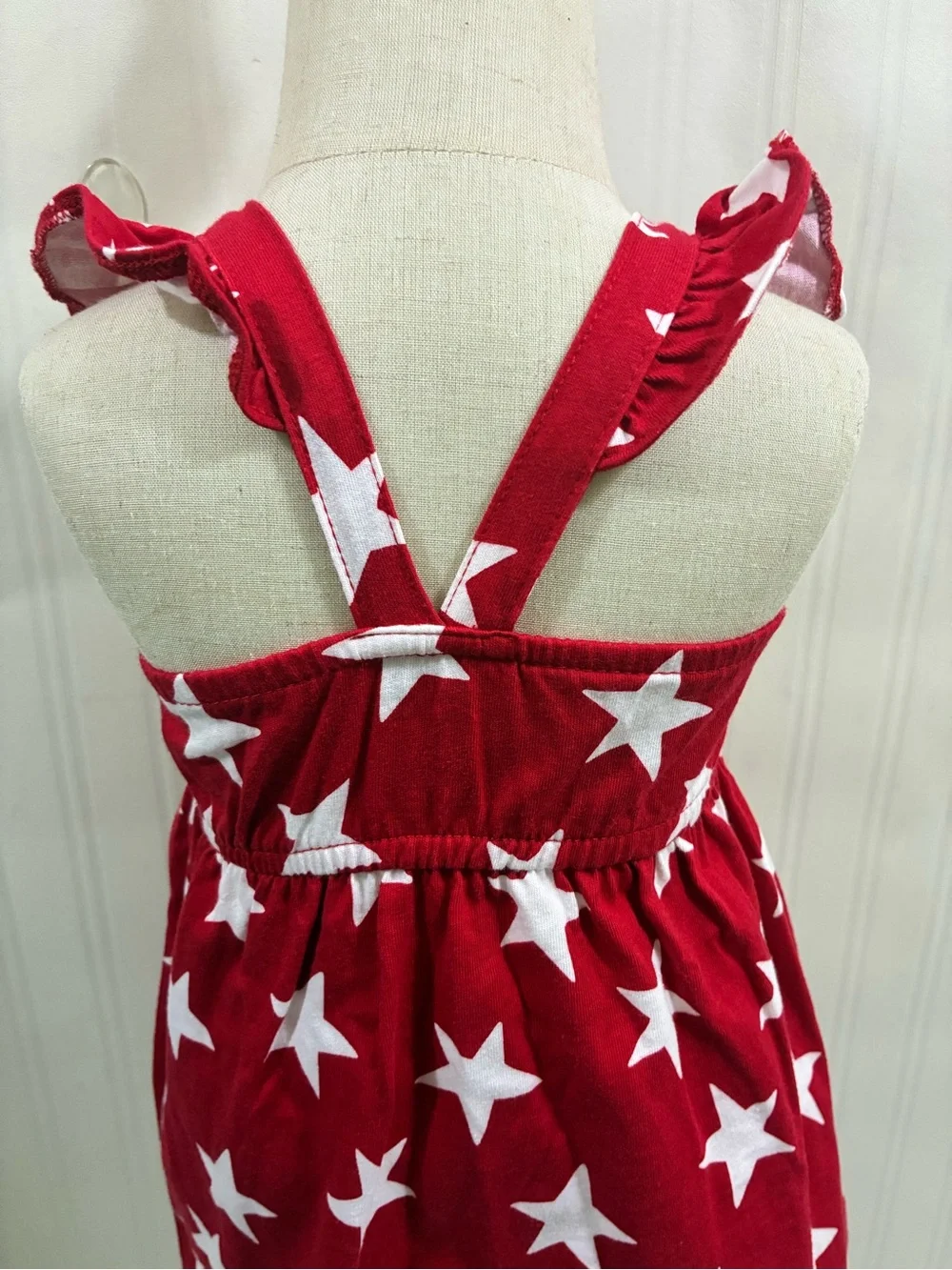 Carter's Red Shorts and Navy/White Striped Star Tank Set